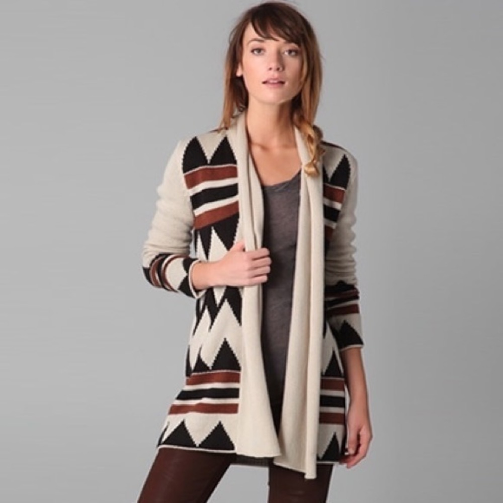 BB Dakota Aztec Cardigan Sweater